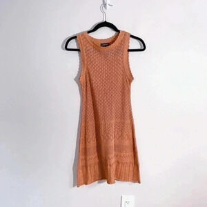 Rampage Y2K crochet metallic dress small